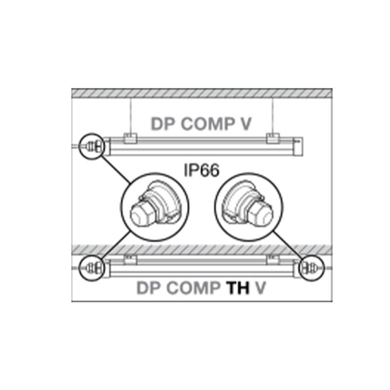 150cm LED Feuchtraumleuchte DAMP PROOF COMPACT THROUGHWIRING 62W 4000K IP66